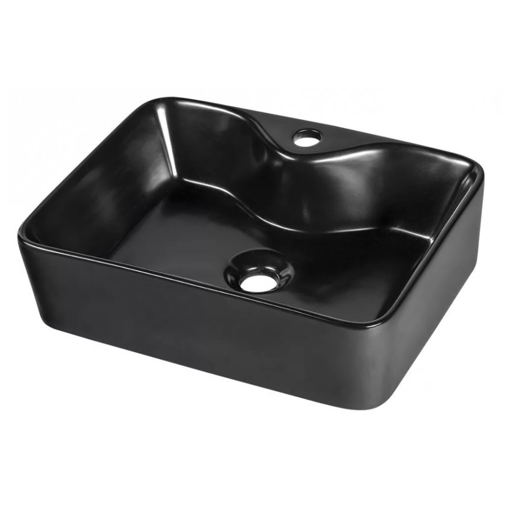 Welland York pultra építhető mosdókagyló - 48 x 38 cm (fekete) akciós termékkép 1