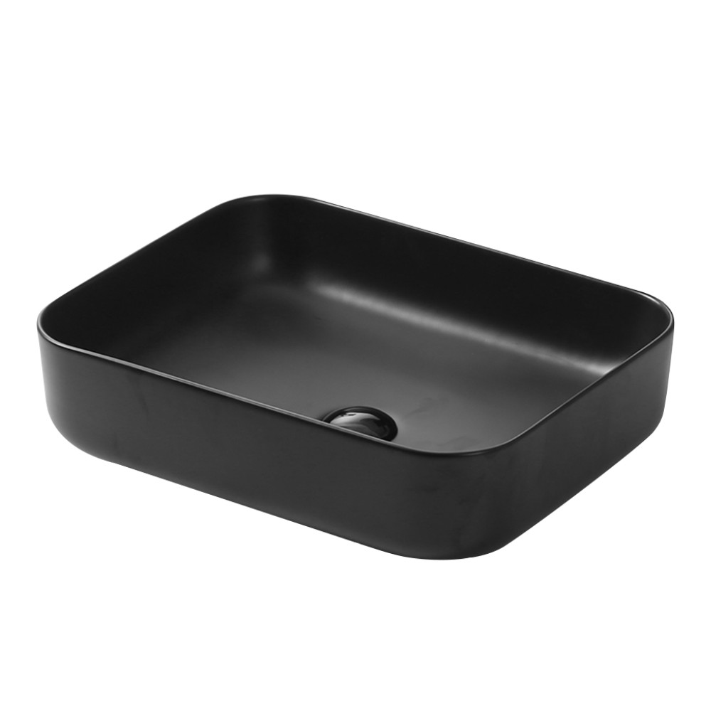 Welland Y9391 pultra építhető mosdókagyló - 50 x 39 cm (fekete) akciós termékkép 1