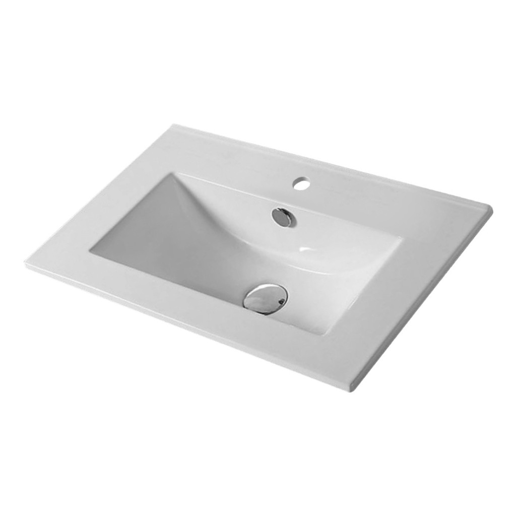 Welland Formia-60-36 fürdőszobabútorra szerelhető mosdókagyló - 61 x 36 cm akciós termékkép 1