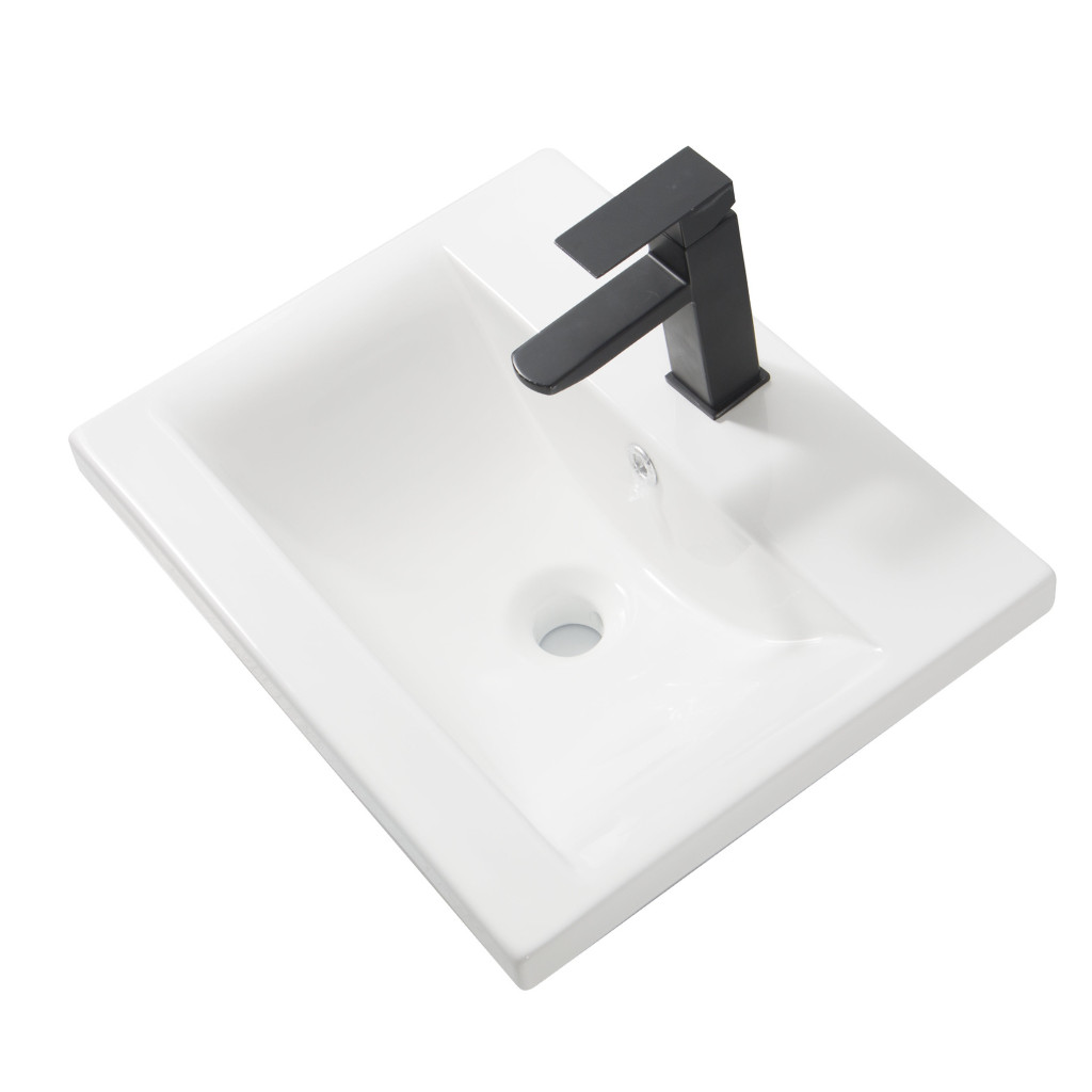 Welland YJ-858-50 fürdőszobabútorra szerelhető mosdókagyló - 51 x 39 cm akciós termékkép 1